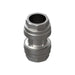 63mm Straight Connector - Aluminium
