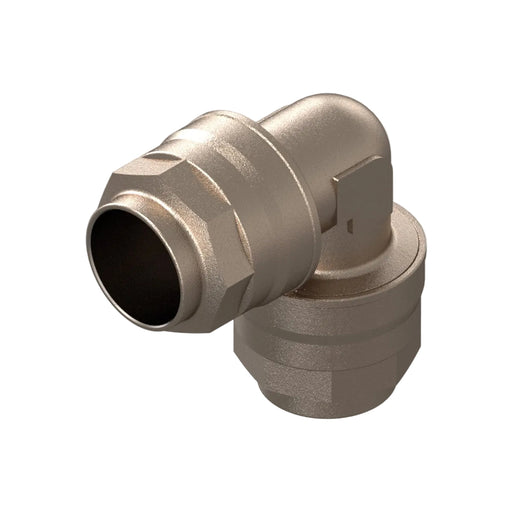 40mm Elbow Connector - Nickel Plated Brass