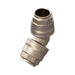 32mm 45° Elbow Connector - Nickel Plated Brass