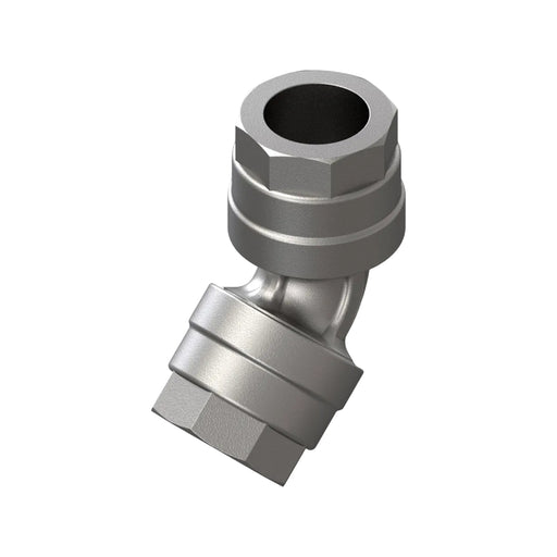 50mm 45° Elbow Connector - Aluminium
