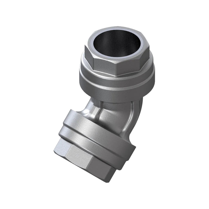 63mm 45° Elbow Connector - Aluminium
