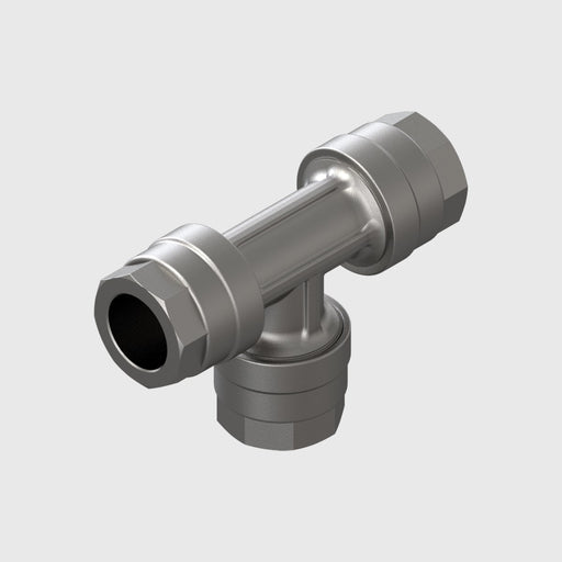 50mm Tee Connector - Aluminium