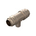 40mm - 20mm Reducing Tee C/W Water Trap - Nickel Plated Brass