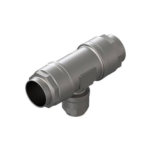 50mm - 32mm Reducing Tee C/W Water Trap - Aluminium
