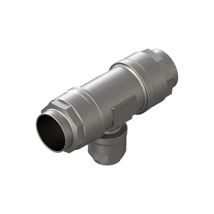 50mm - 32mm Reducing Tee C/W Water Trap - Aluminium