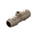25mm x 1/2" BSP Female Reducing Tee C/W Water Trap - Nickel Plated Brass