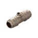 25mm x 3/8" BSP Female Reducing Tee C/W Water Trap - Nickel Plated Brass