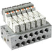 SMC Manifold Base SS5Y3-42-08-01FQ - FluidAirFittings