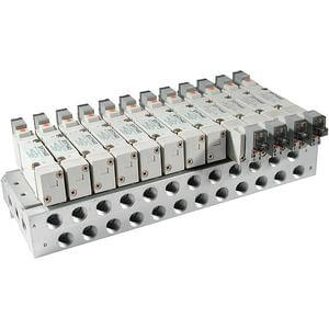 SMC Manifold Base SS5Y7-20-08-00FQ - FluidAirFittings