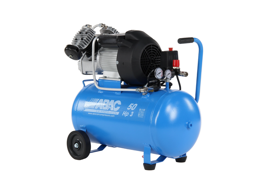 ABAC V36/50 - 3HP/2.2Kw, 12.5 CFM, 10 Bar, 50L Tank, Single Phase - FluidAirFittings