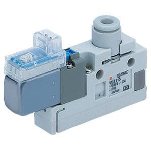 SMC 3 Port Solenoid Valve Body Ported, VQZ115K5LO1C6PRQ - FluidAirFittings