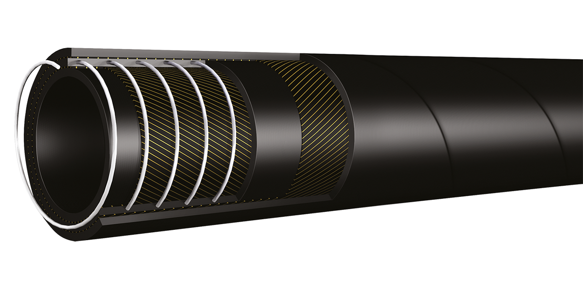 100R4-25-10 - 25mm I/D 10Bar Suction & Delivery Hose 10 Metre