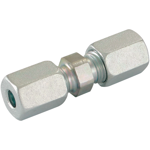 06Mm X 06Mm Od Equal Coupler Steel (Ll)