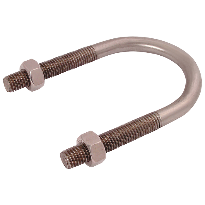 Size 20 - 30Mm U Bolt Clamp Zinc Plated Steel