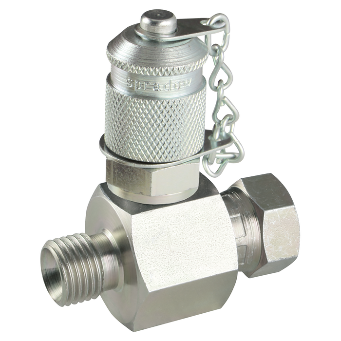 3/8" Bsp Male In-Line Tee Test Point