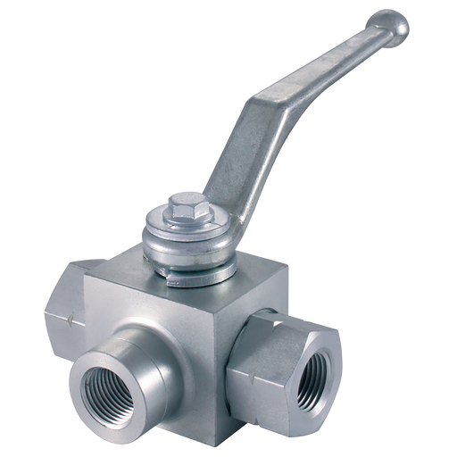 1/4" Bsp Parallel Female Ball Valve 3 Way T Ported