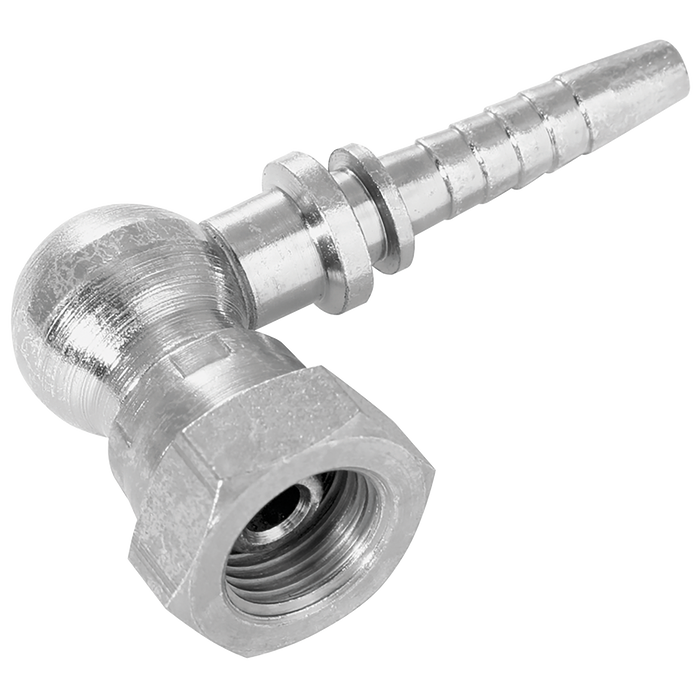 3/4" Bsp Female 60¬∞ Cone X Hose Tail Compact 90¬∞ Elbow