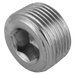 1/4" Nptf Hex Socket Steel Plug