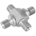 1/8" Bspp Equal Male Cross Steel