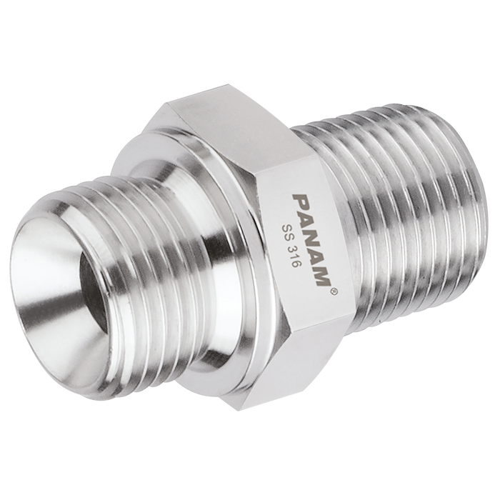 1/4" Bsp X 1/4" Bsp Tapered Male/Male