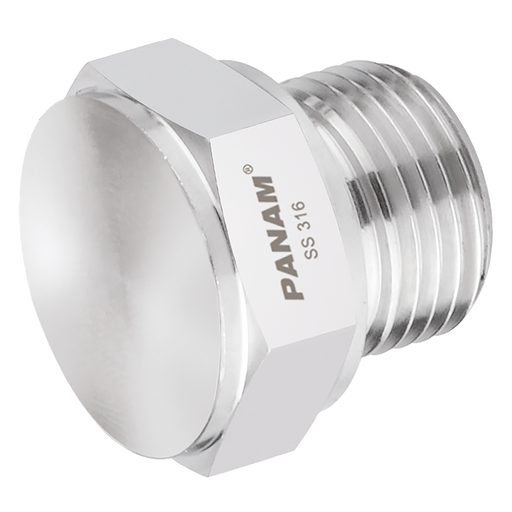 3/4" Bspp Male Plug 316S.S Hex Head