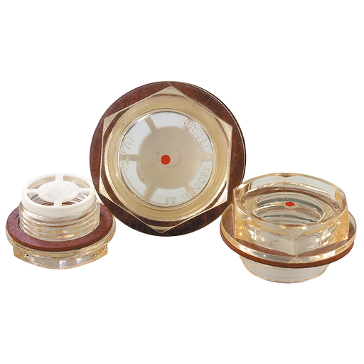 2" Bsp Male Plastic Sight Glass With Reflector