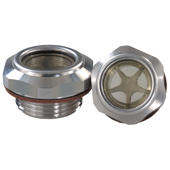 1/2" Bsp Male Aluminium Sight Glass Without Reflector