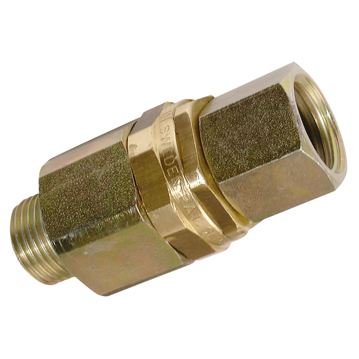 1/2" Bsp Male X 1/2" Bsp Female Valved Swivel Joint