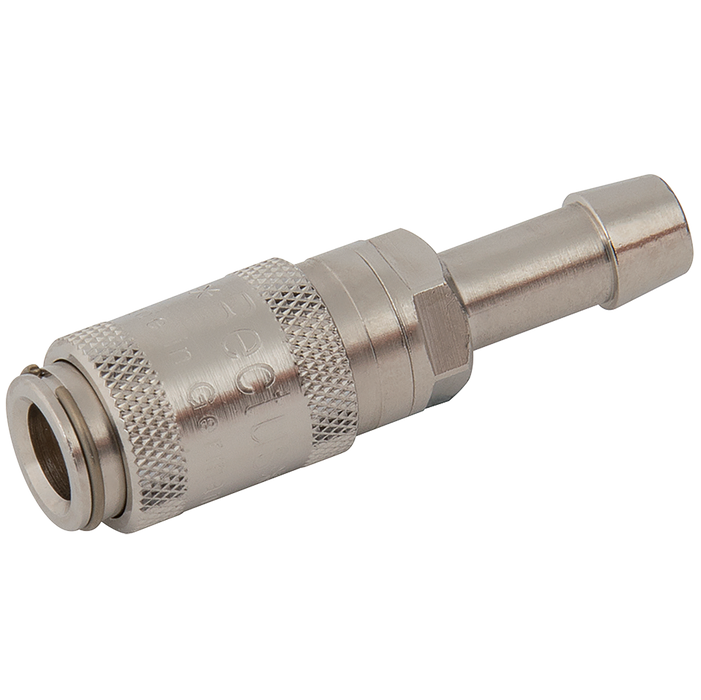 03Mm Hose Tail Coupling Brass Nickel