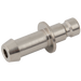 04Mm Hose Tail Plug Brass Nickel