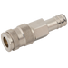 10Mm Od Hosetail Coupling Brass Nickel