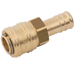 08Mm Hosetail Coupling Brass