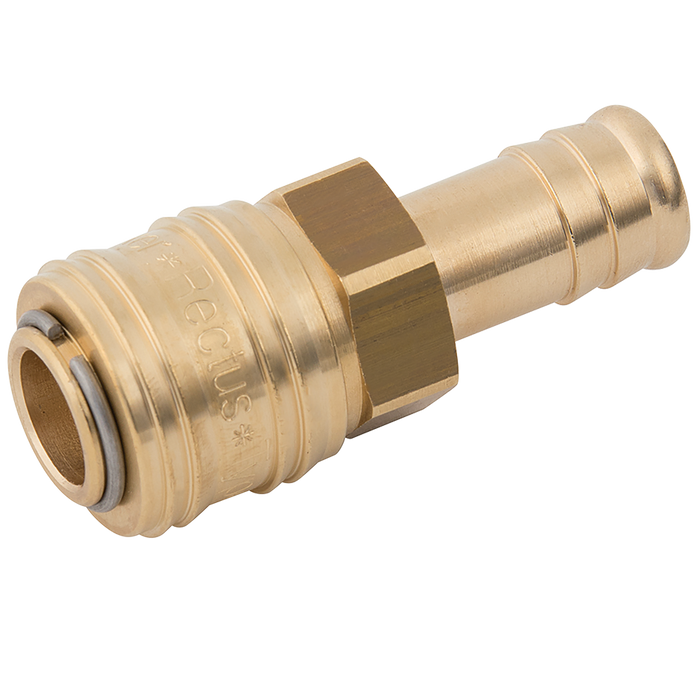 09Mm Hosetail Coupling Brass