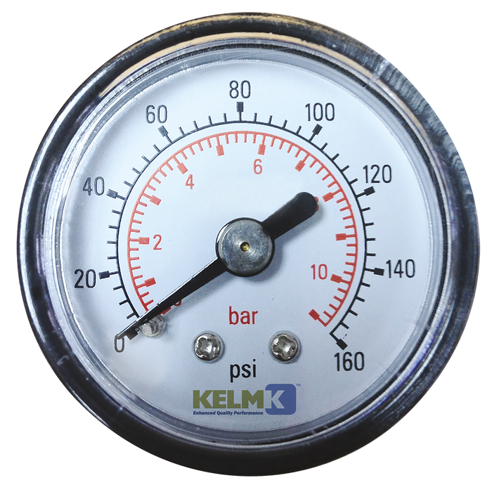 40Mm 0-10Bar 1/8" Bspt Steel Cb Dry