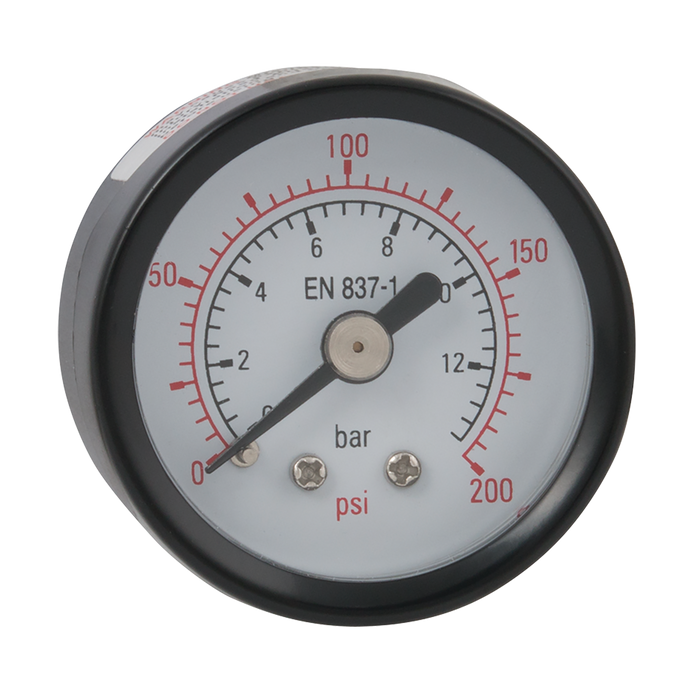 0-300Psi 40Mm Steel Gauge 1/8" Bspt Back