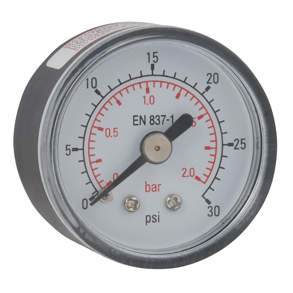Air-Pro G50-10R - 1/8BSPT 0-10B 50mm Abs Back Gauge 0-160Psi —  FluidAirFittings