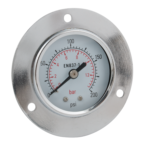 0-160Psi 50Mm 1/4"Bspt Flng Cntr Bk Gaug
