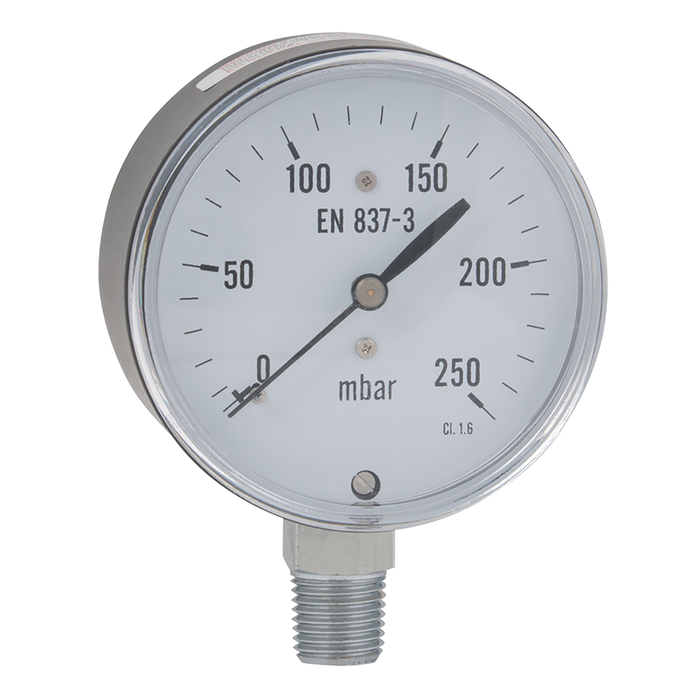 1/4"Bspt 63Mm Capsule Gauge 0-100Mbr