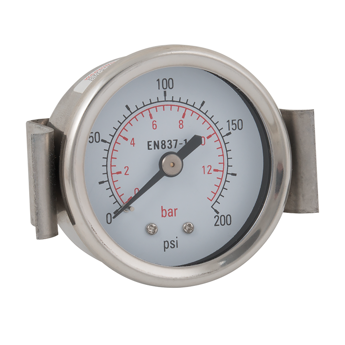 1/8"Bspt 0-12B 50Mm Pnl Mnt Gau 0-200Psi