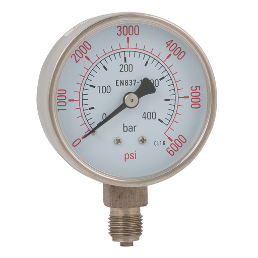 1/4"Bspp 63Mm Bottom Dry Gauge 0-400Psi
