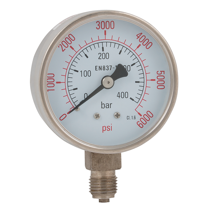 1/4"Bspp 63Mm Bottom Dry Gauge 0-400Psi
