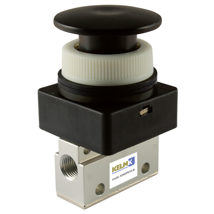 1/4" Bspp 3/2 Micro Palm Button Valve