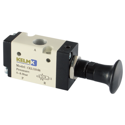 1/8" 3/2 Push Pull Valve