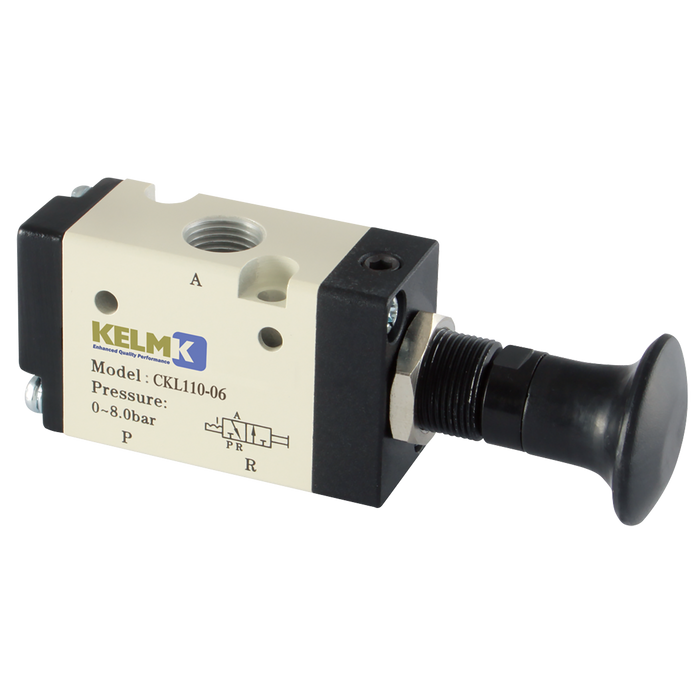 3/8" 3/2 Push Pull Valve