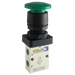 1/8" 3/2 Normally Closed Palm Button Valve