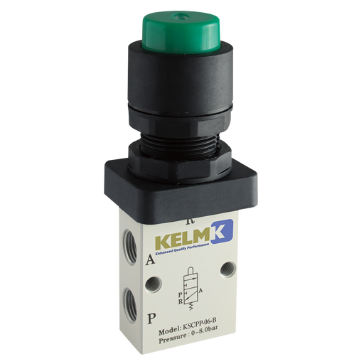 1/8" 3/2 Normally Closed Push Button External Valve