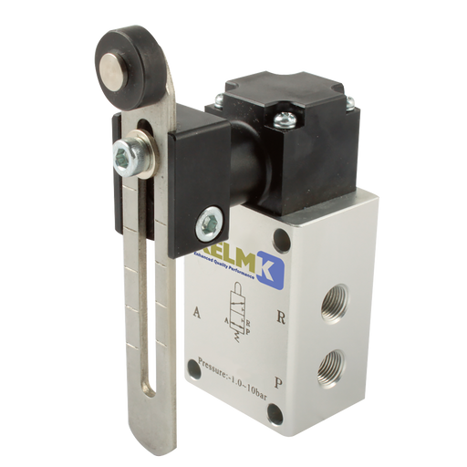 1/8" Bspp 3/2 Adj Roller/Spring Valve