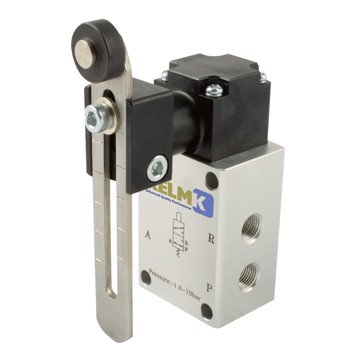 1/8" Bspp 3/2 Adj Roller/Spring Valve