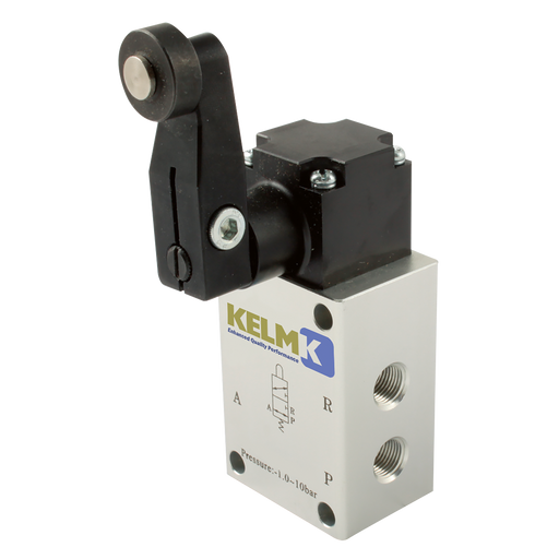 1/8" Bspp 3/2 Roller/Spring Valve