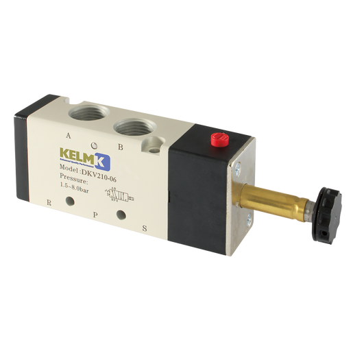 5/2- 1/4" Bspp Solenoid/Spring